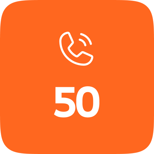 50 national minutes